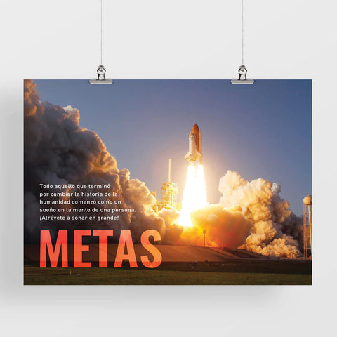 Metas (Afiche Moderno)