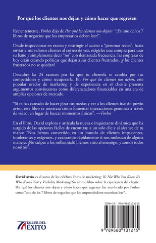 Por qué los clientes nos dejan y cómo hacer que regresen